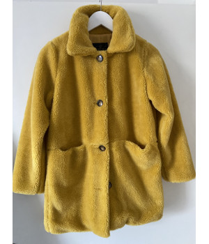 Teddy coat Moutarde