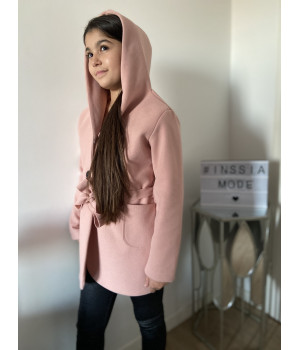 Manteau fin à capuche